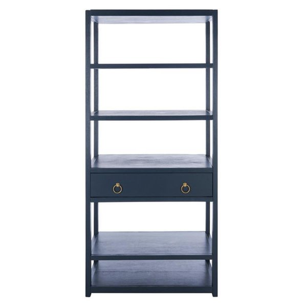 Safavieh Johni 1 Drawer & 5 Shelf Natural Etagere 70 x 32 x 18 in. ETG9200A